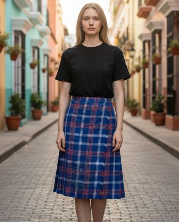 Women Clan Jewish Tartan Kilt - handmade jewish tartan skirt for sale
