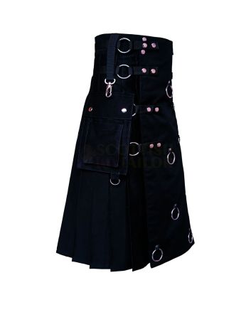 Black Long Fashion Kilt