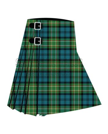 Allen Ancient Premium Tartan Kilt, Green color for Male