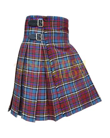Clan Anderson Modern Tartan Kilt, Red color for Male