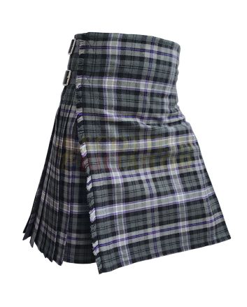 Black Scottish National Tartan Kilt