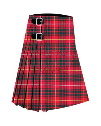Bruce Modern Premium Tartan Kilt, Red color for Male