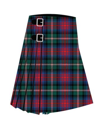 Caledonian Society of PEI Premium Tartan Kilt, Green color for Male