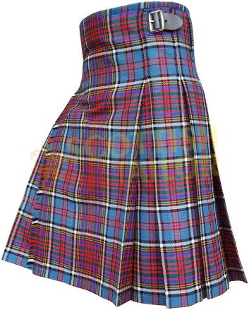 Clan Anderson Modern Tartan Kilt, Red color for Male