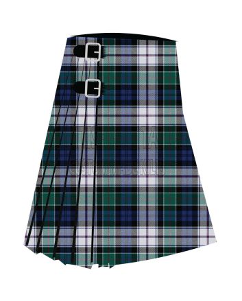 Clan Colquhoun Dress Premium Tartan Kilt, Green color for Male