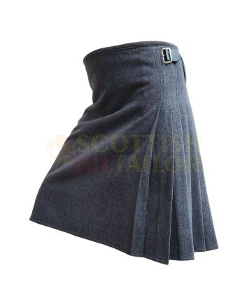 Scottish Gray Wool Kilt for Men in USA by Scottish Kilt Tailor