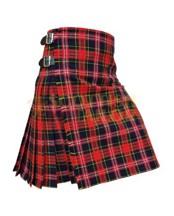 MacPherson Modern Tartan Kilt, Red color for Male