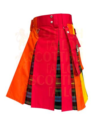 Premium Pride Rainbow Hybrid Kilt