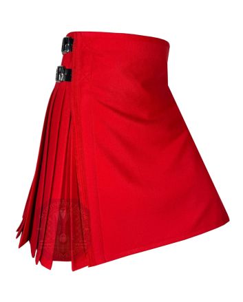 Scottish Red Wool Kilt for Men in USA by Scottish Kilt Tailor