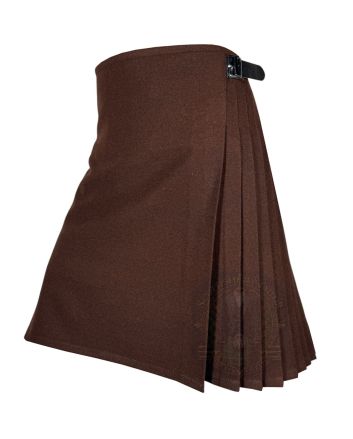 Scottish Brown Wool Kilt for Men in USA by Scottish Kilt Tailor