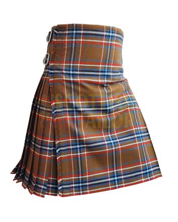 Spencer Plaid Tartan Kilt, Brown color for Male