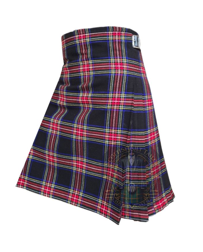 Black Stewart Tartan Kilt